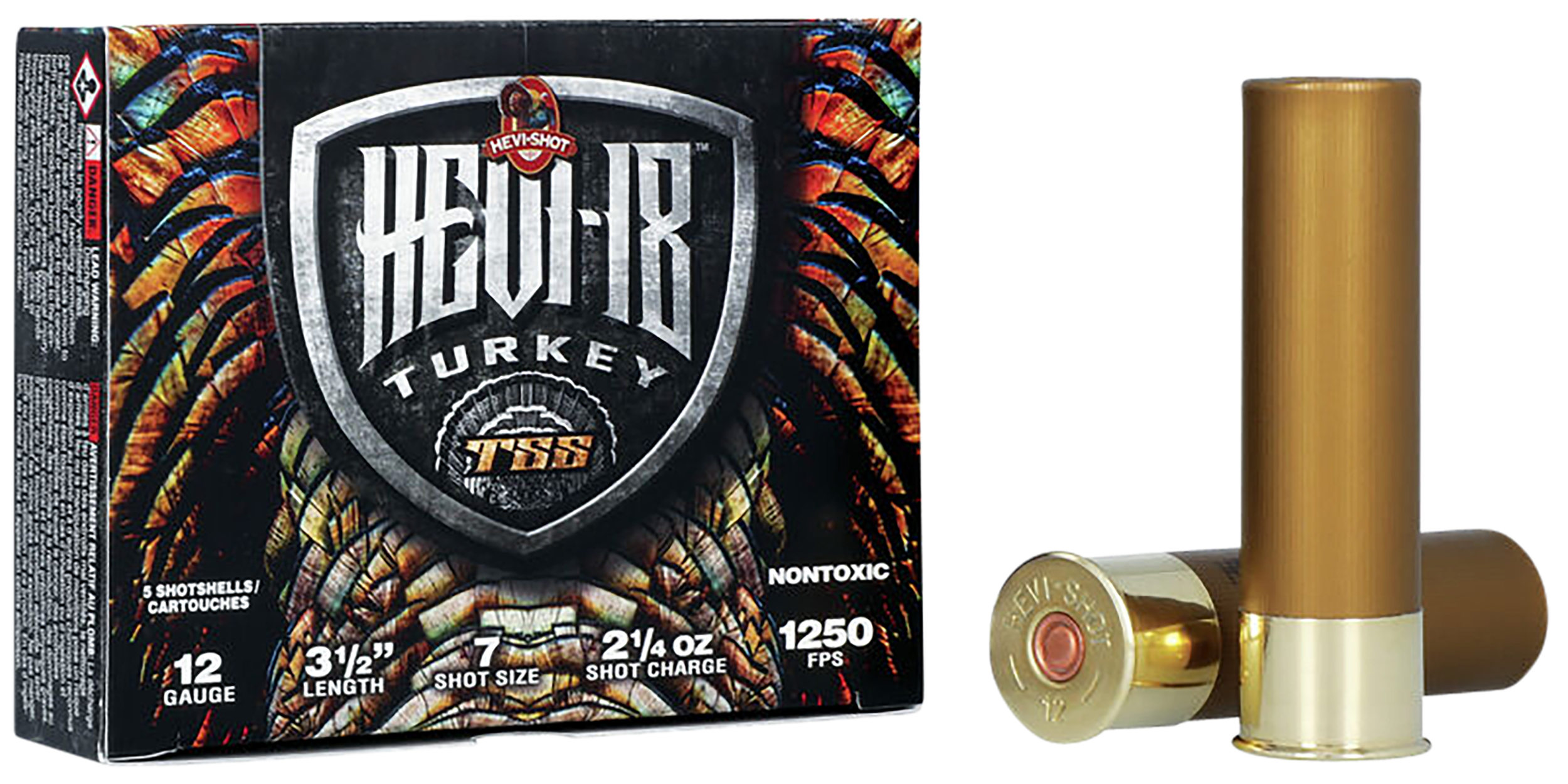 Hevishot HEVI-18 TSS Turkey 12 Gauge 3.5" 2-1/4 oz 7 Shot 1250 fps - Box or Case