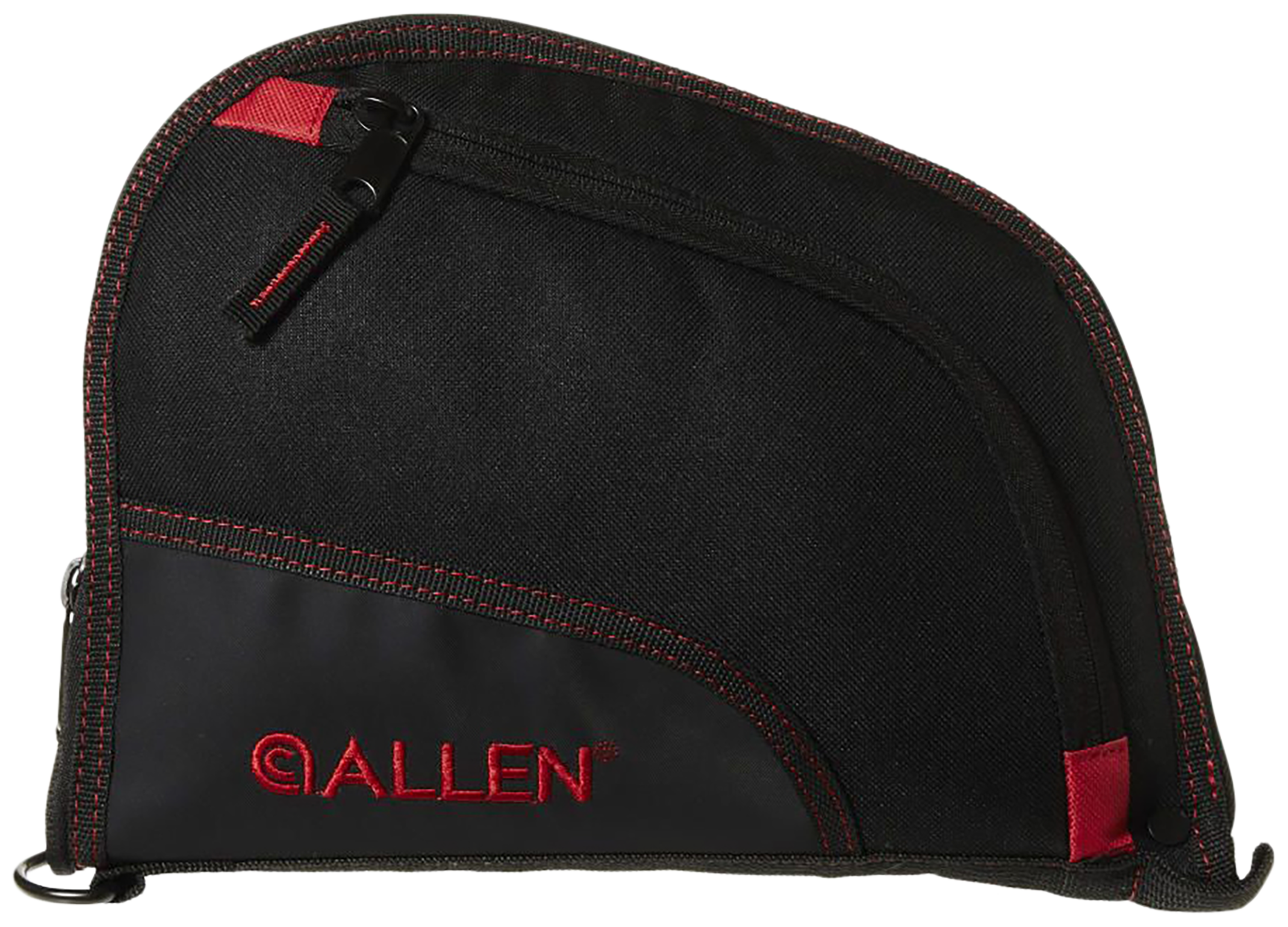 Allen 7738 Auto-Fit Handgun Case 9" Black/Red Endura Foam Padded Lockable Zipper