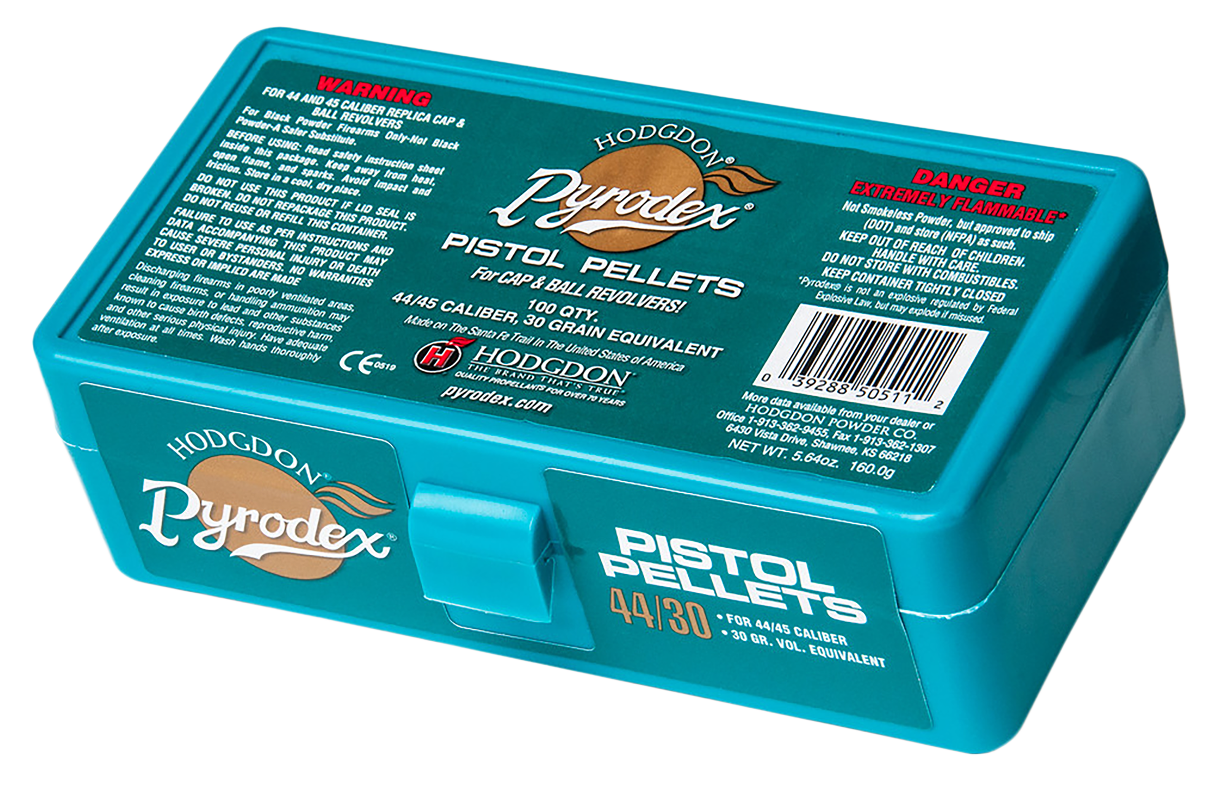 Hodgdon Pyrodex 44/30 Pistol Pellets 30gr 100/Box - Muzzleloading Propellant
