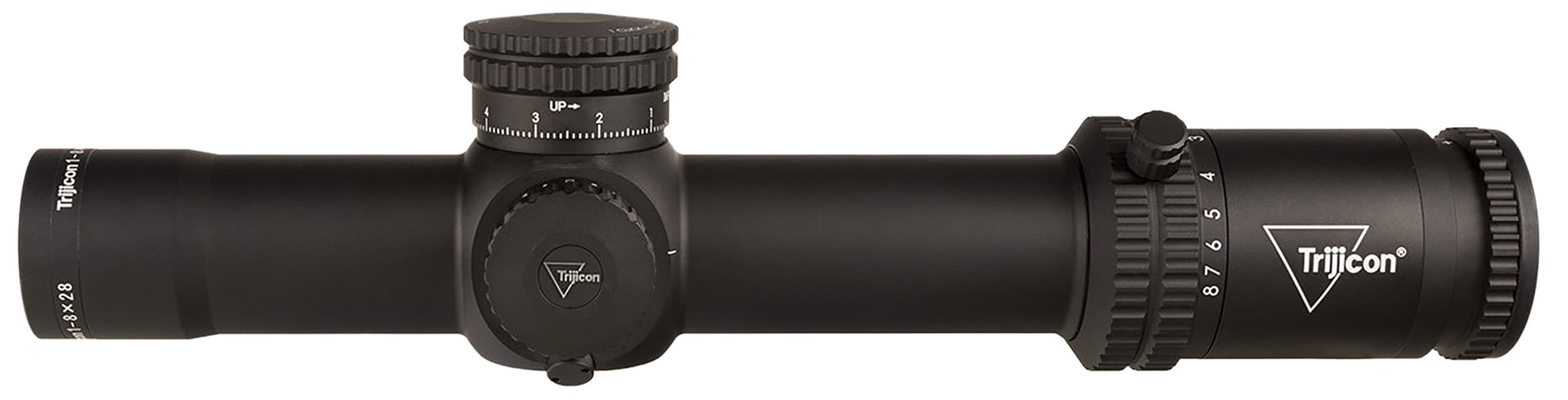 Trijicon Credo 1-8x28mm 34mm Tube LED Illuminated Red/Green MRAD Segmented Circle FFP Riflescope - Matte Black