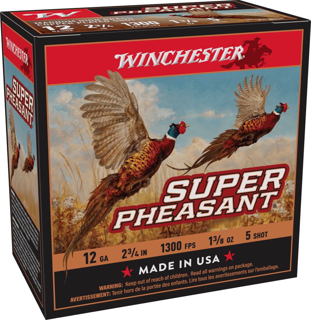 Winchester Ammo Super Pheasant Magnum High Brass 12 Gauge 2.75" 1-3/8 oz #5 Shot 25 Rd - Box or Case