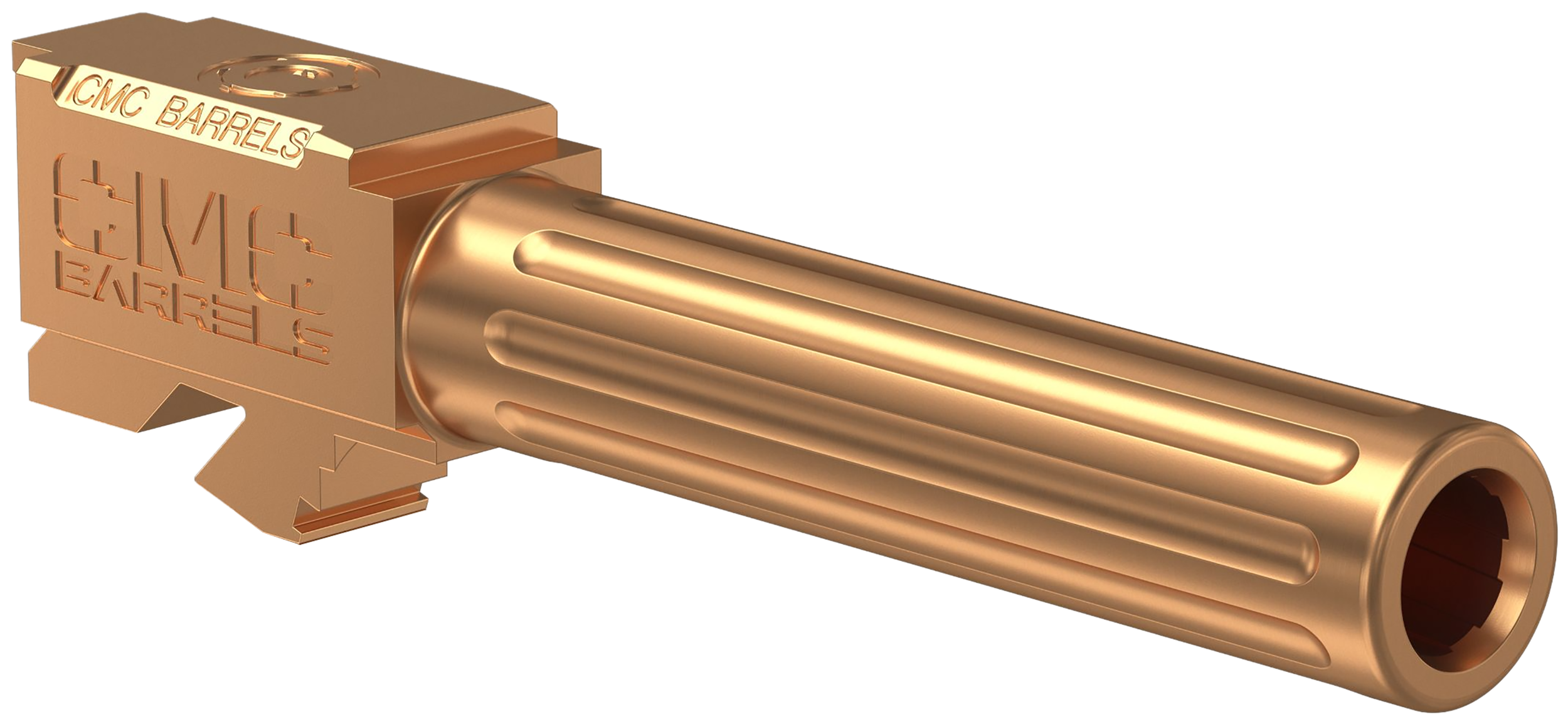 CMC Triggers 75524 Match Precision 9mm Luger 4.01" Fluted Barrel - Bronze DLC - Glock 19 Gen 3-4
