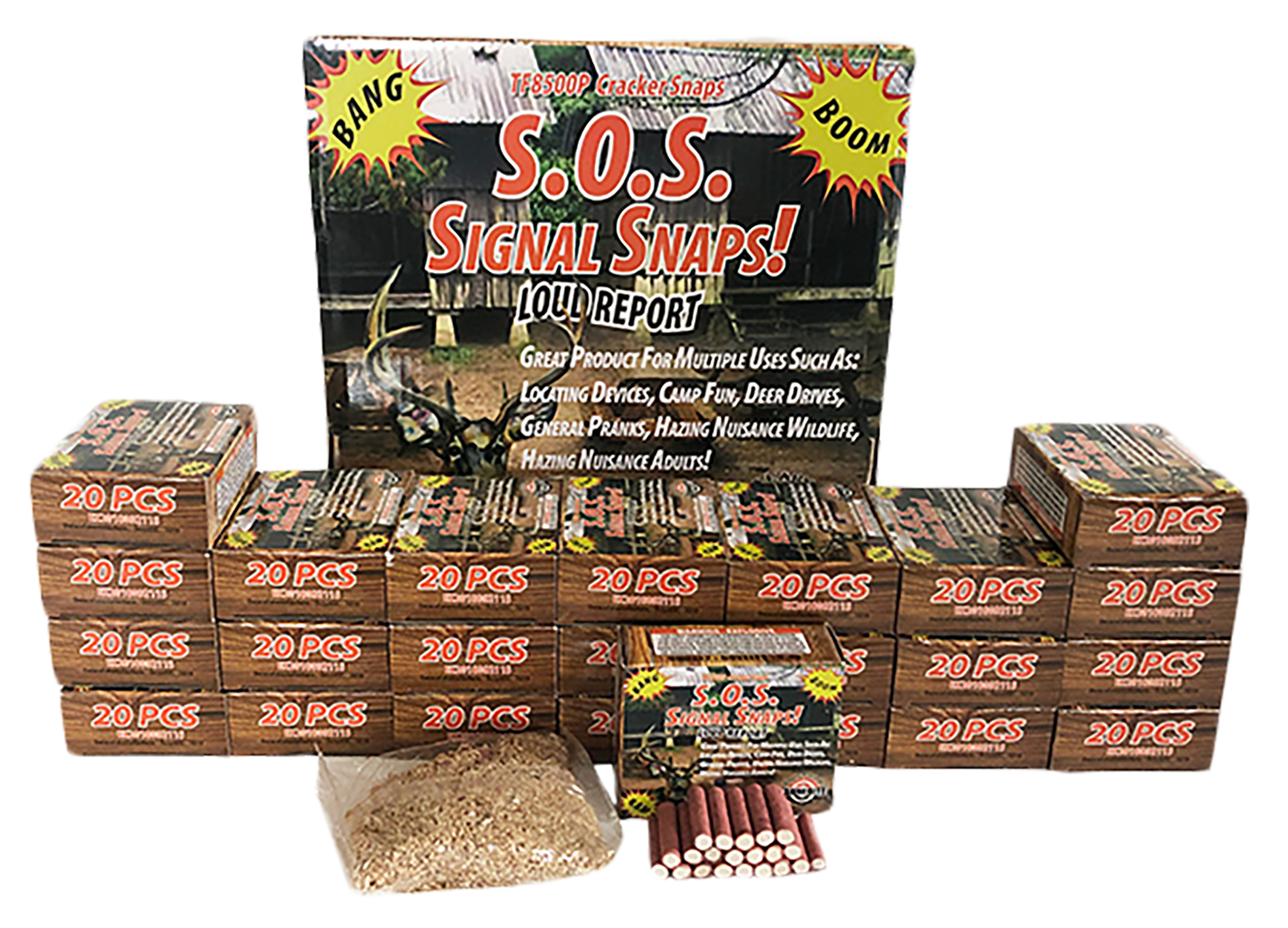 Tannerite S.O.S. Signal Snaps Impact Enhancement Explosion 480 Snaps