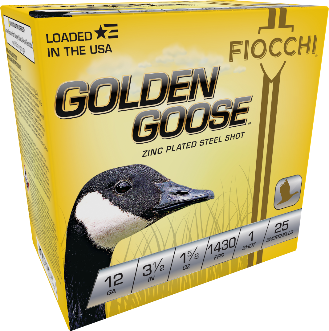 Fiocchi Golden Goose 12 Gauge 3.5" 1 5/8 oz #1 Shot 25 Bx/10 Cs - Box or Case