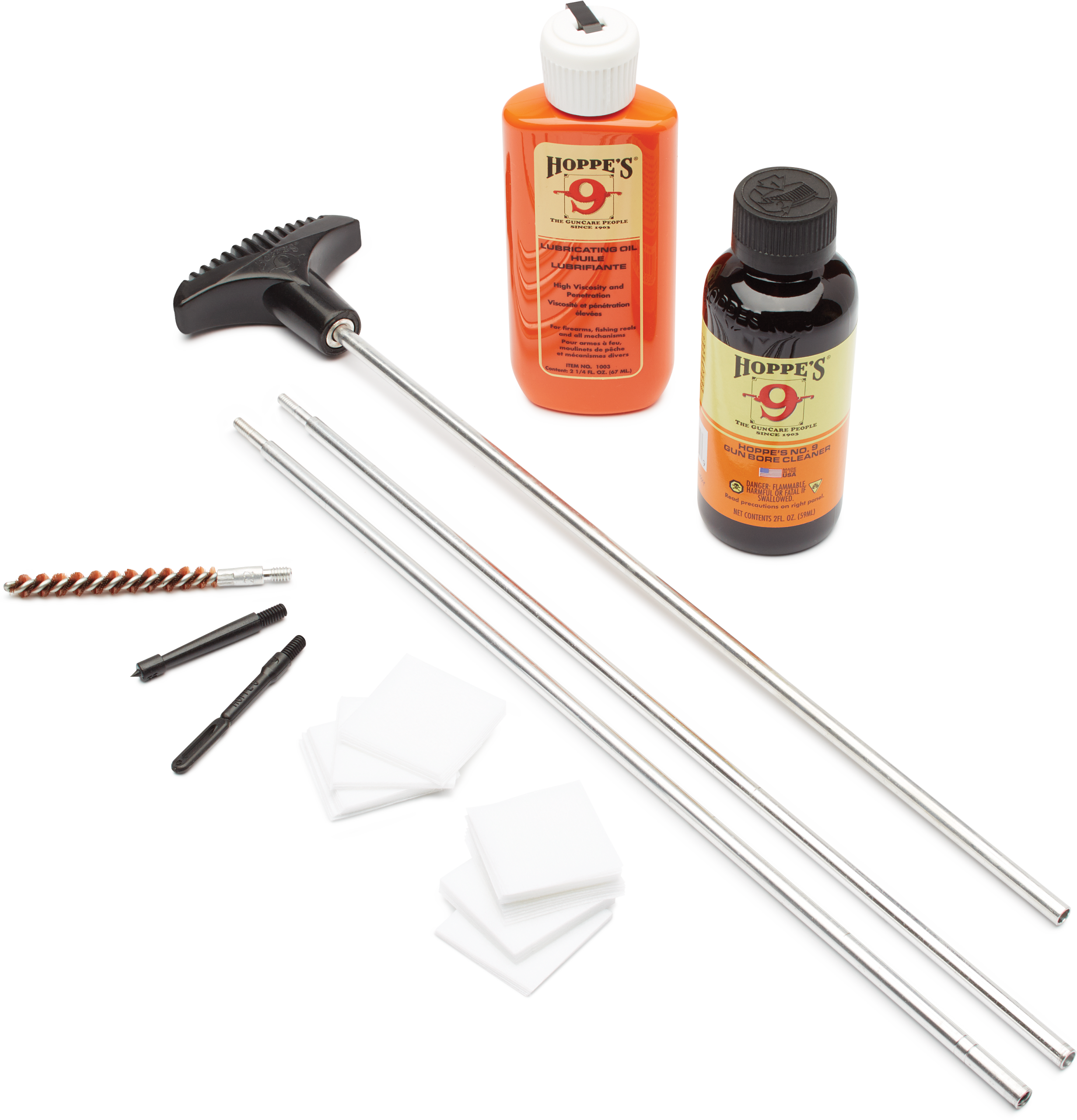 Hoppe's U22 Rifle Cleaning Kit 22-257 Cal with Storage Box