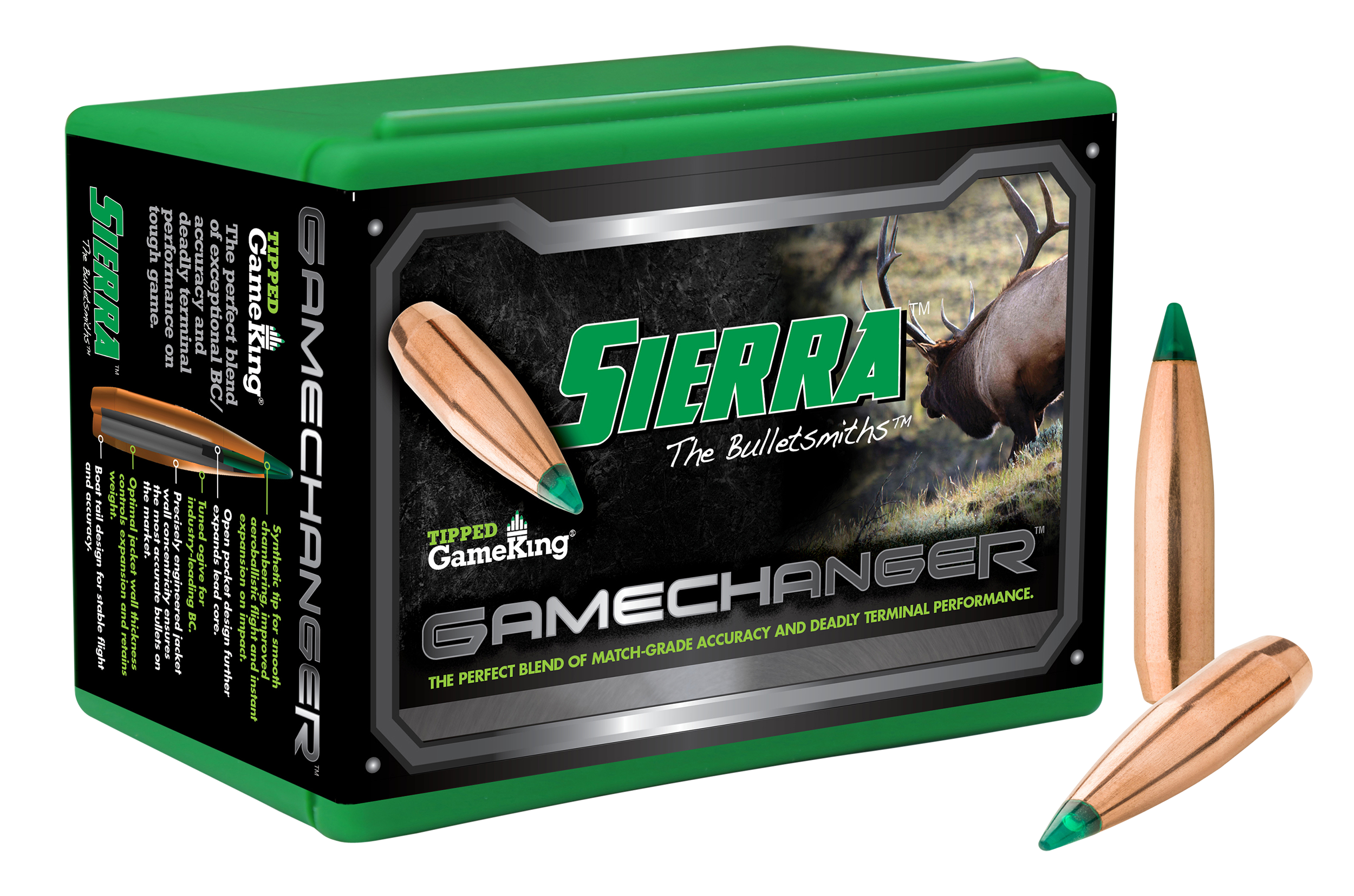 Sierra Tipped GameKing .308 Win 180gr Polymer Tip Boat Tail - 100/Box
