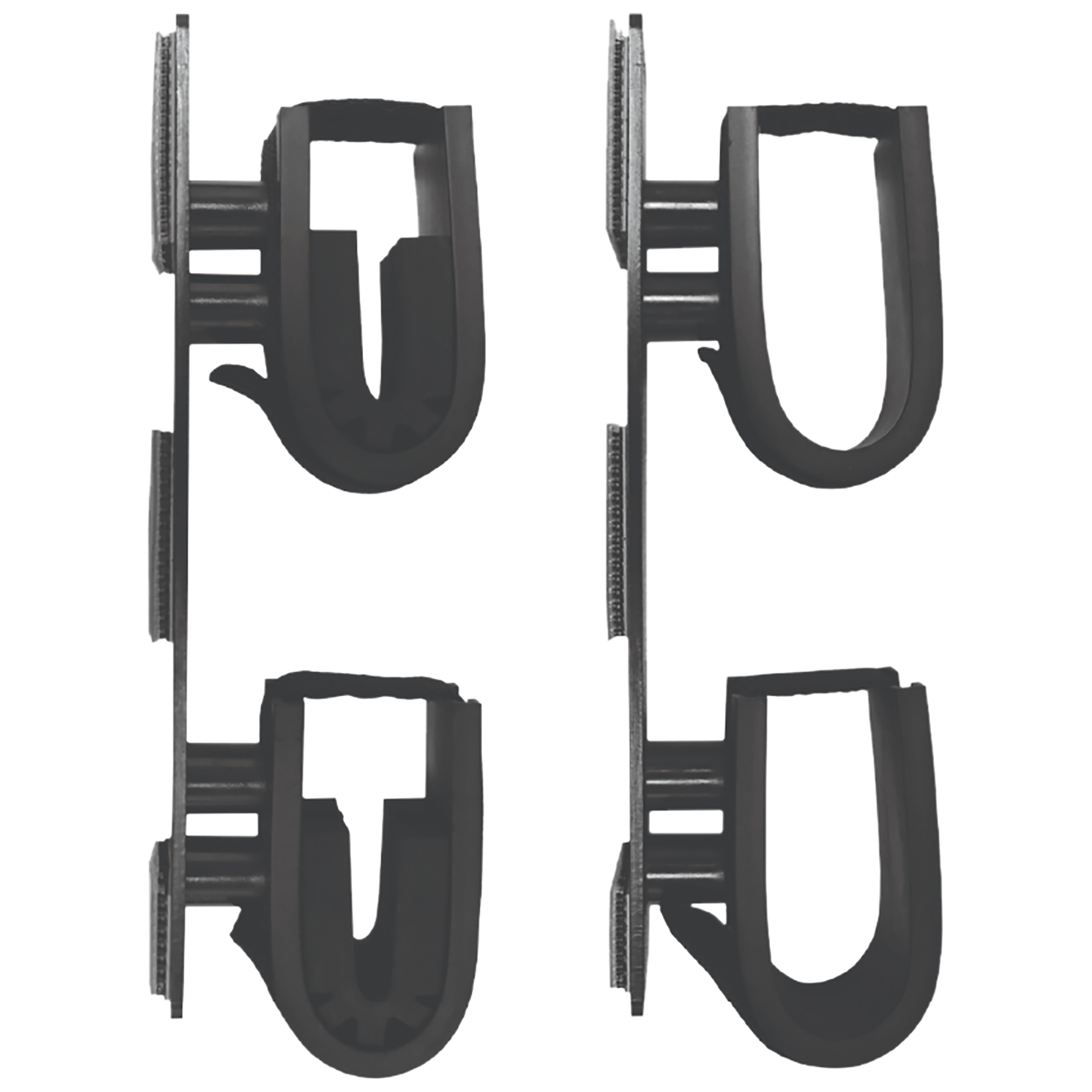 Rugged Gear 10040 Dual Lock Double Hook Gun Holder Black Metal 2 Pack
