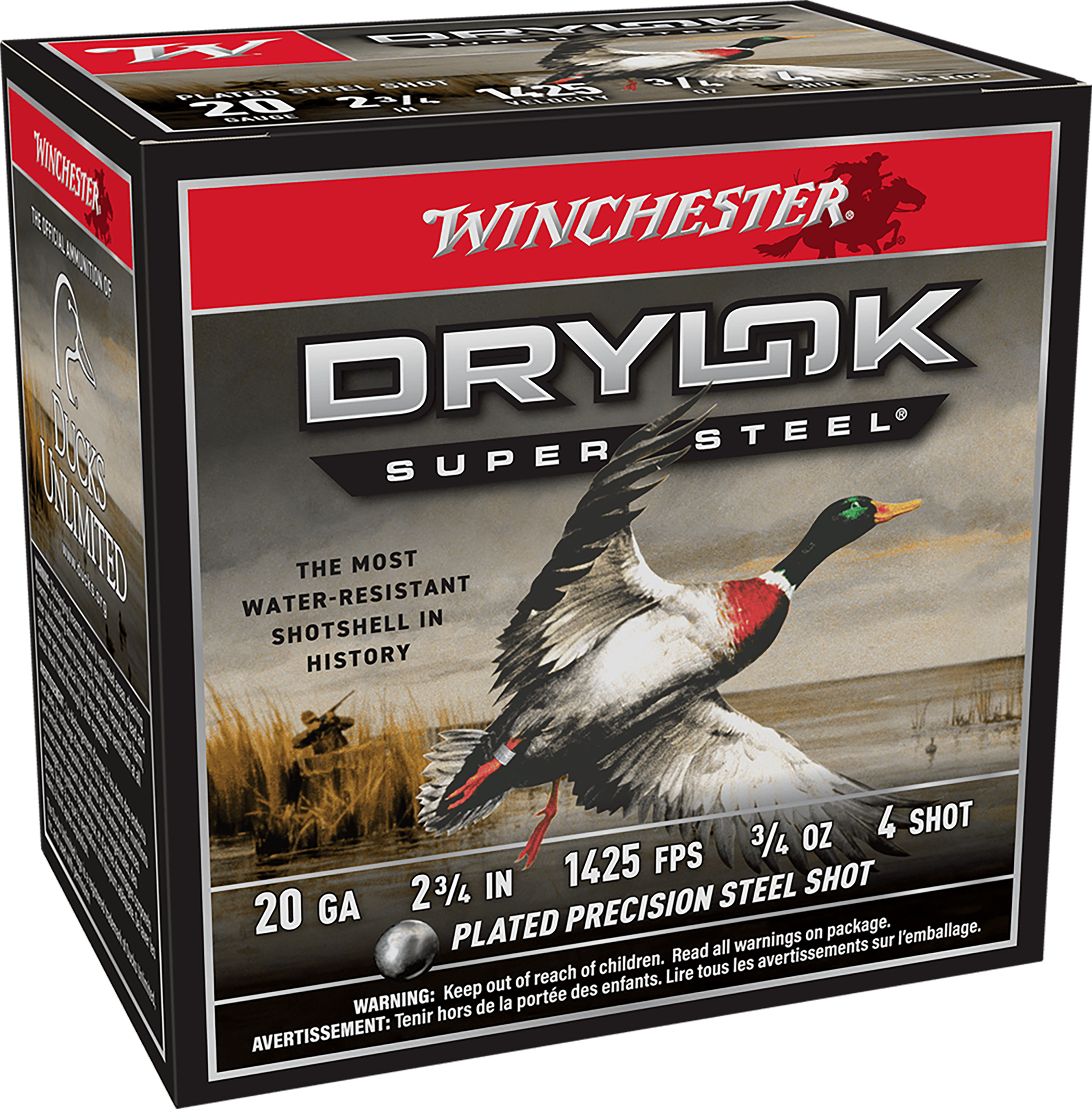 Winchester Ammo XS204 Drylok Super Steel Magnum 20 Gauge 2.75" 3/4 oz #4 Shot 25 Rd - Box or Case