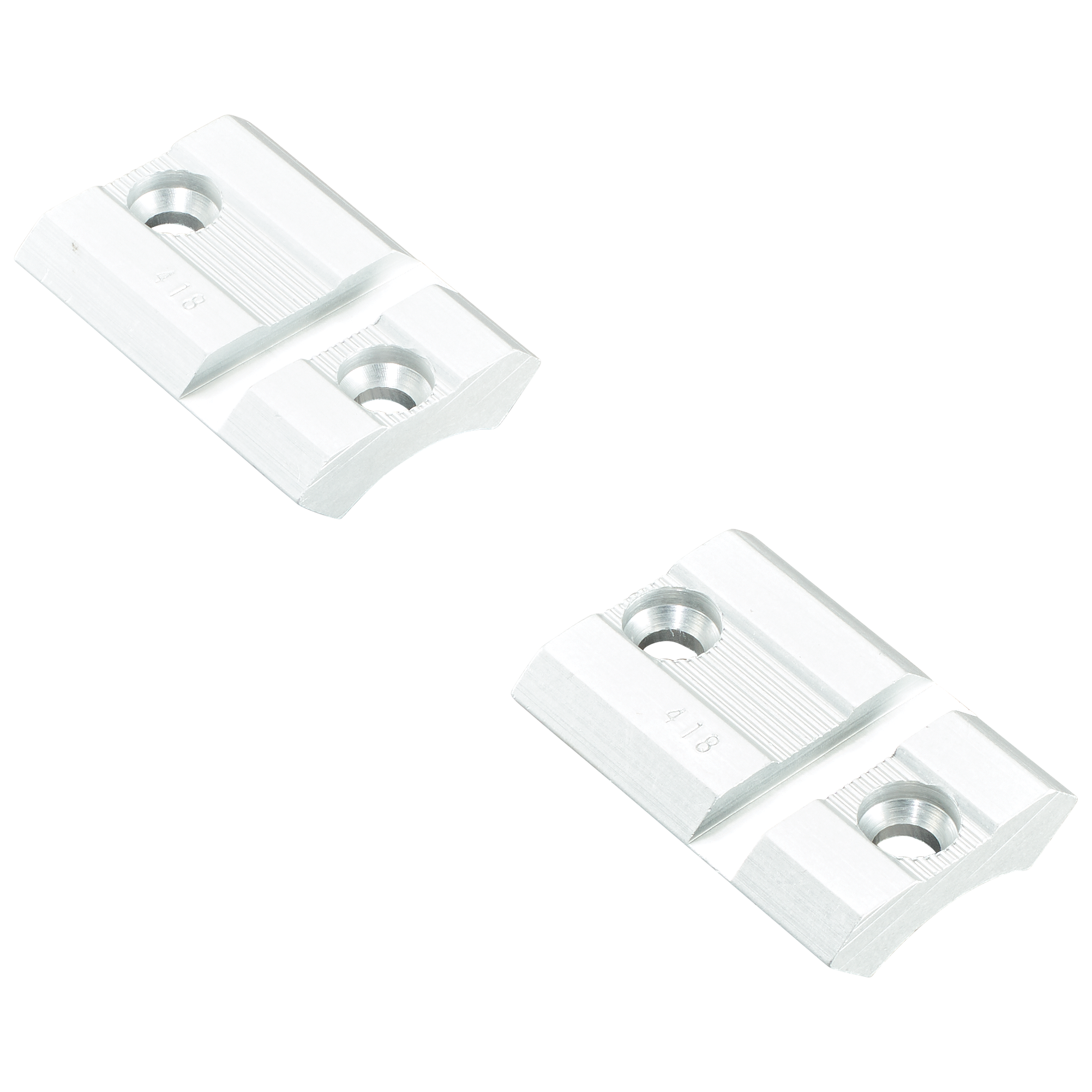 Weaver Mounts 418S Top Mount Base Silver Aluminum - Fits CVA/Traditions/Winchester Muzzleloader