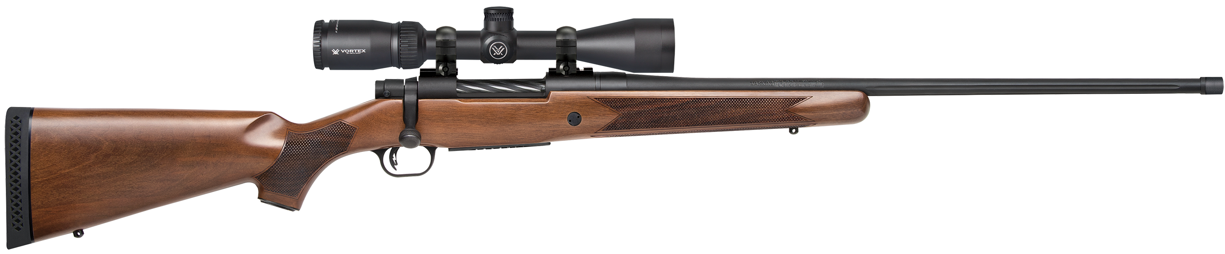 Mossberg Patriot 300 Win Mag 24" Fluted Threaded 3+1 Bolt-Action Rifle w/ Vortex Crossfire II 3-9x40 Scope