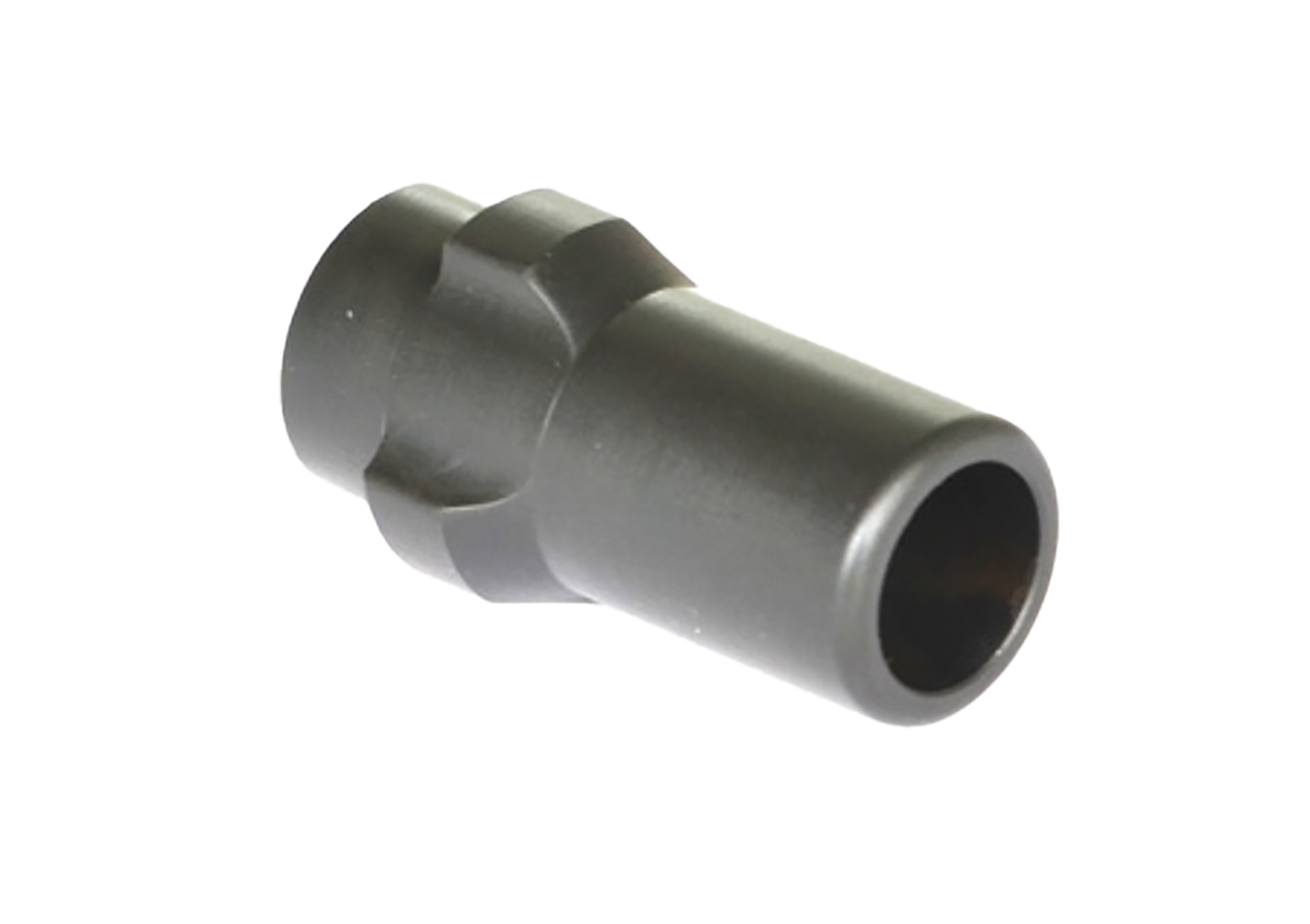 Griffin Armament 3-Lug Adapter 9mm Luger 1/2"-28 17-4 Stainless Steel - Black Melonite QPQ