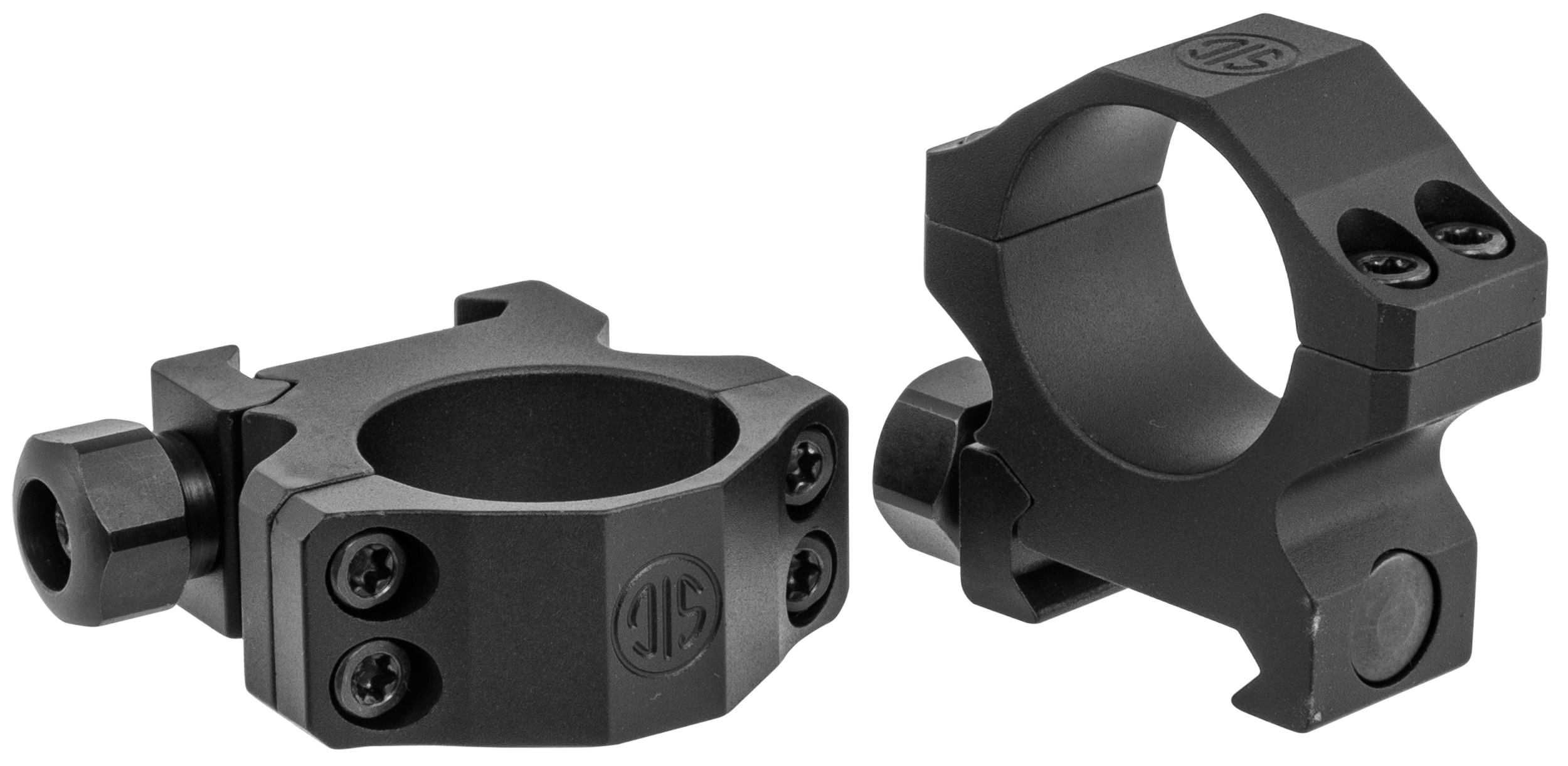 Sig Sauer Electro-Optics Alpha 1 1" Low 0 MOA Scope Ring Set - Matte Black