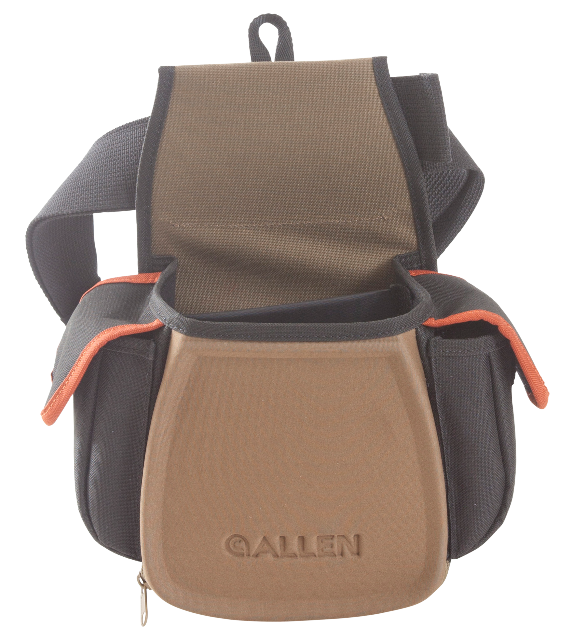 Allen 8306 Eliminator Pro Double Compartment Shooting Bag - Black/Coffee/Copper