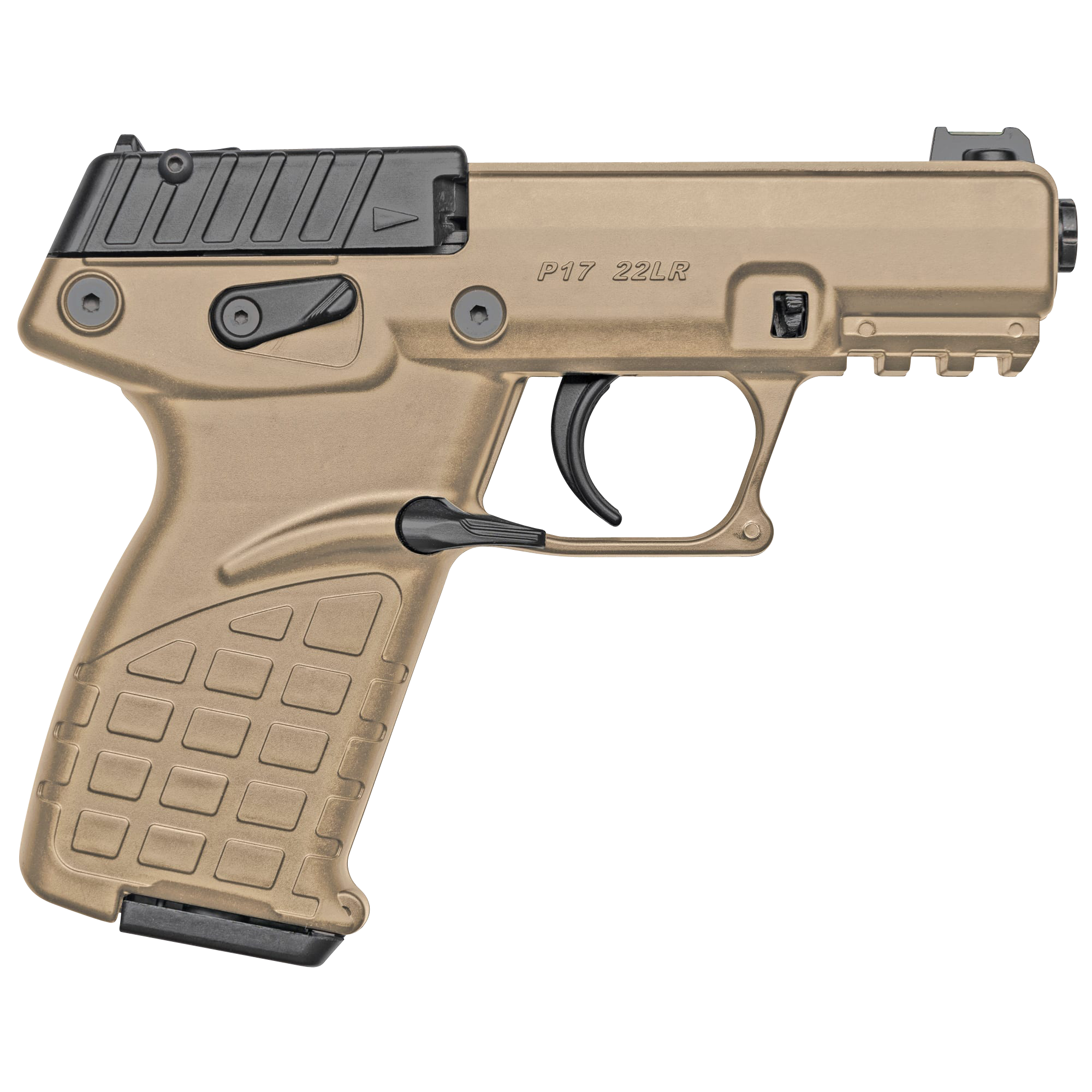 Kel-Tec P17 22 LR 3.80" 16+1 Tan Polymer Frame Semi-Auto Pistol