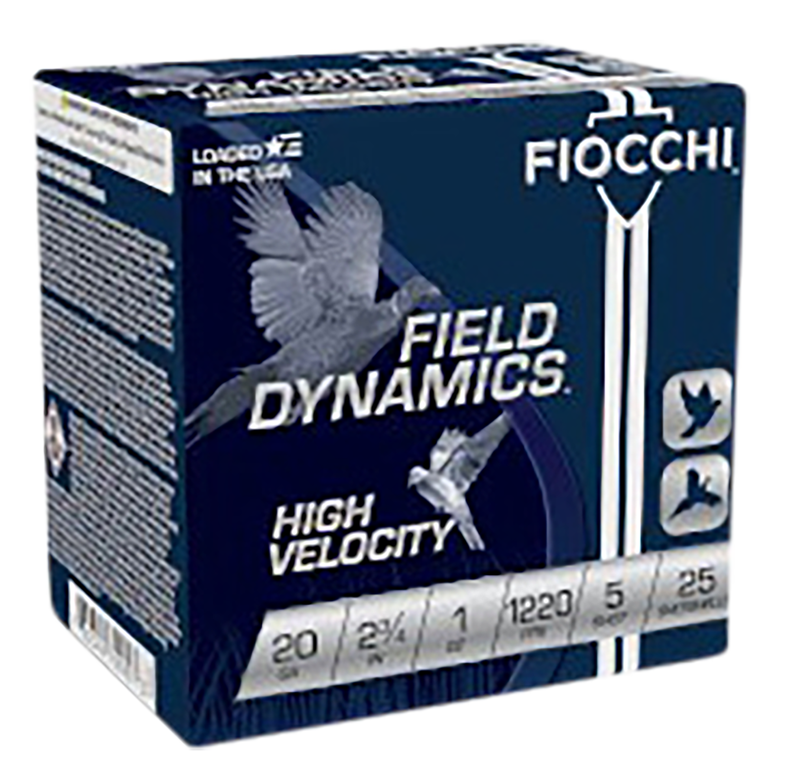 Fiocchi 20HV5 Field Dynamics High Velocity 20 Gauge 2.75" 1 oz #5 Lead Shot - Box or Case