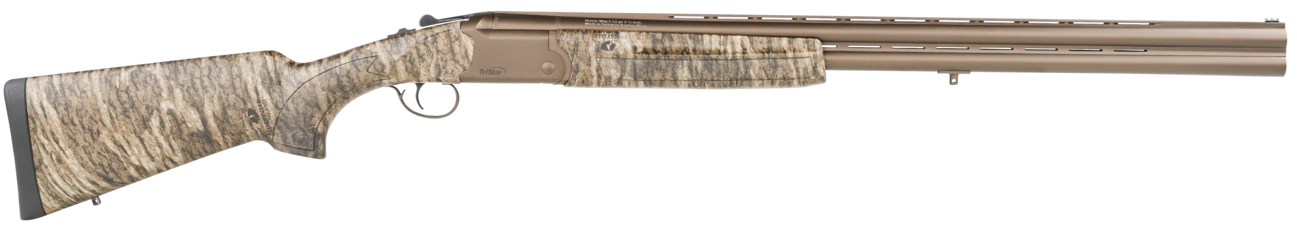 TriStar Hunter Mag II 12 Gauge 3.5" 28" 2rd O/U Shotgun - Midnight Bronze Mossy Oak Digital Bottomlands