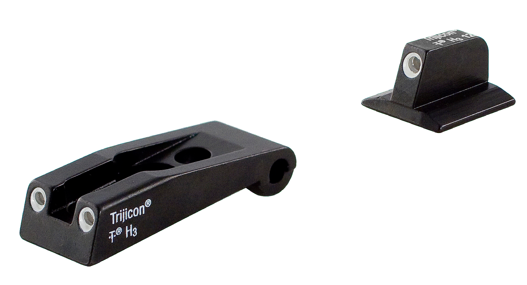 Trijicon 600590 Bright & Tough Night Sights Green Tritium White Outline Front/Rear Set - Ruger SR9/SR9c/SR40/SR40c/SR45