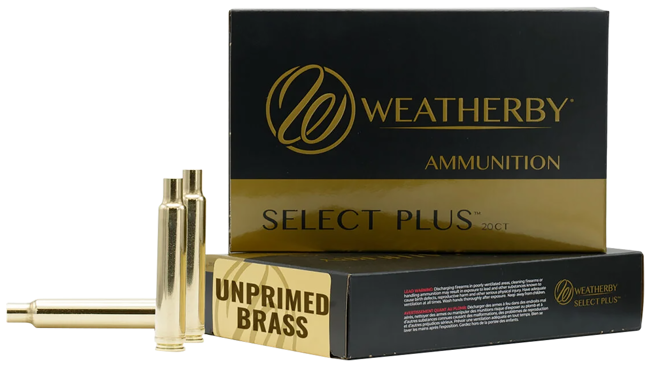 Weatherby 7mm Weatherby Magnum Unprimed Brass Cases 20/Box