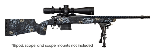 Horizon Firearms Vandal Prime 308 Win 22" Black Spiral Fluted Threaded Barrel, Drilled & Tapped Receiver, Textured Iota EKO Carbon Fiber Stock RF017S102214T19
