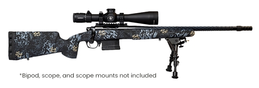 Horizon Firearms Vandal Prime 7MM PRC 22" Black Spiral Fluted Threaded Barrel, Drilled & Tapped Receiver, Textured Iota EKO Carbon Fiber Stock RF017S392214T19