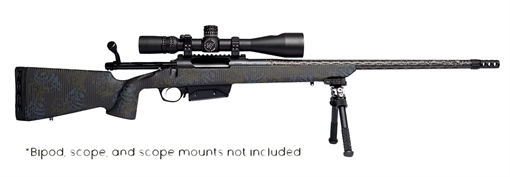 Horizon Firearms Vandal Carbon II 22 Creedmoor 18" Black Fluted Barrel, Black Drilled & Tapped Receiver, Black Iota EKO X Carbon Fiber Stock RF019C221816C20