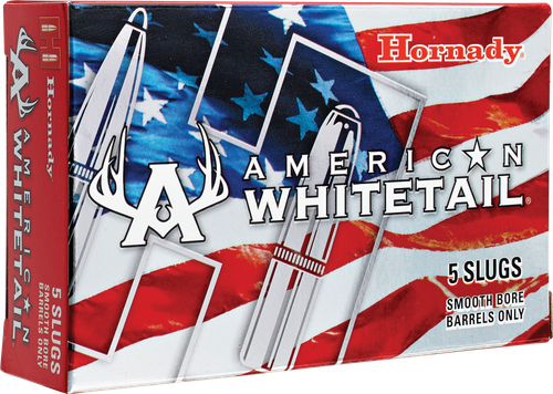 Hornady American Whitetail 12 Ga, 2.75", 1oz, Foster Style Slug, 5rd Box