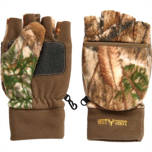 HOT SHOT HF2 BULLS-EYE POP-TOP MITTEN FLEECE INSUL RT-APX XL B01-0E-255-X