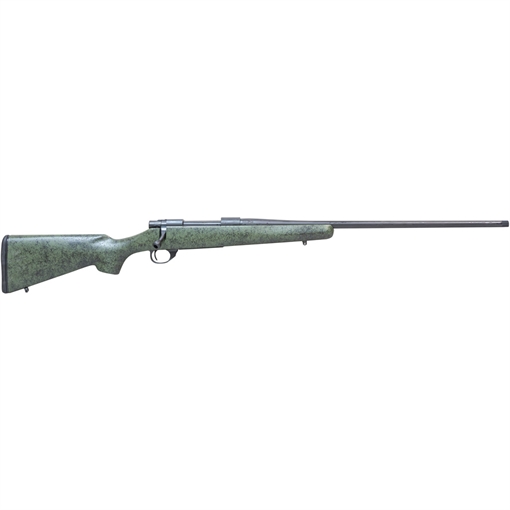 Howa M1500 Carbon Stalker Rifle 22 ARC 22 in. Black / ODG&BLK Web Threaded Brrl HCBN22ARCGRN