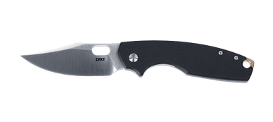 CRKT 5321 Jesper Voxnaes Pilar IV Folding Knife - 3.09" D2 Satin Clip Point Plain Blade, Black G10 and Stainless Steel Handles