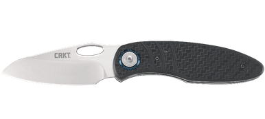 CRKT 5375 Trask Deadbolt Folding Knife - 3.332" D2 Satin Plain Blade, Glass-Reinforced Nylon Handles