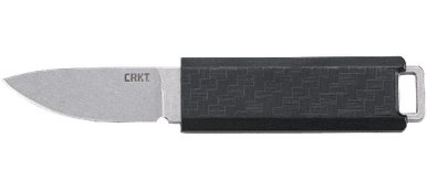 CRKT 2425 Scribe Pocket Fixed Blade Knife - 1.74" Stonewashed Drop Point, Glass-Reinforced Nylon Handle and Sheath with Clip