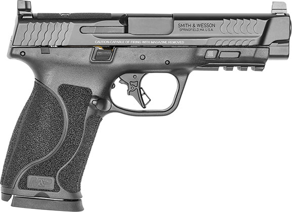 Smith & Wesson M&P M2.0 Pistol 13387, 10mm, 4.6", Black Polymer, Black Finish, 15 Rd