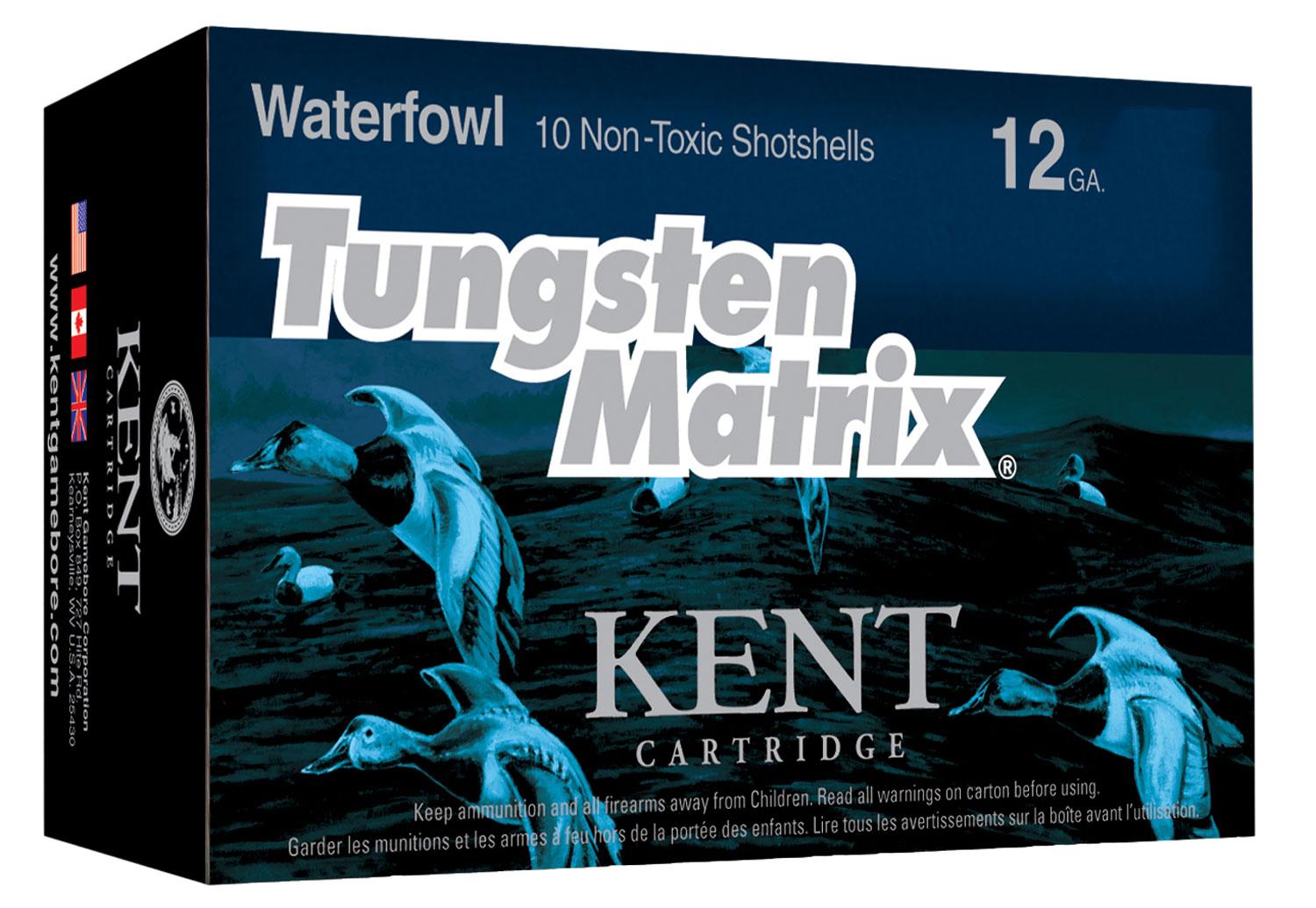 Kent Cartridge Tungsten Matrix Shotshells C123NT365, 12 Gauge, 3", 1 1/4 oz, 1525 fps, #5 Shot, 10 Rds/bx
