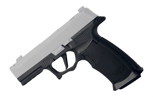 Icarus Precision A.C.E. Air, Grip Module, Fits Sig P365 X-Macro, Polymer Construction, Black, Right Handed Operator Thumb Ledge H AIR_X_MACRO_NON _BLK_R