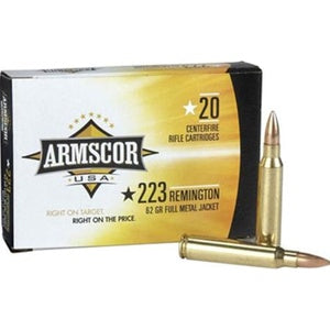 Armscor .223 Remington Centerfire 62 grain Full Metal Jacket ammunition 3050 FPS