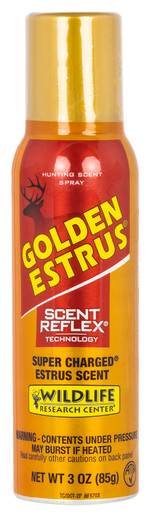 Wildlife Research 4043 Golden Estrus Scent Reflex Deer Attractant Doe In Estrus Scent 3 oz