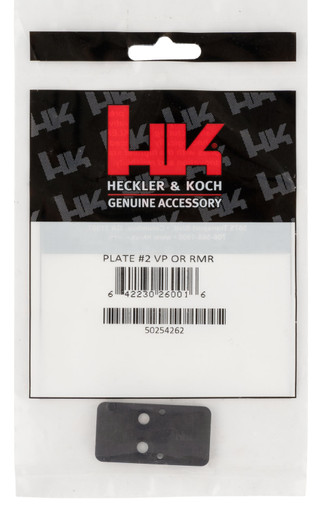 HK VP9 Optics Adapter Plate #2- RMR / SRO, Black Steel, Fits the HK VP9 w/Optic Cuts