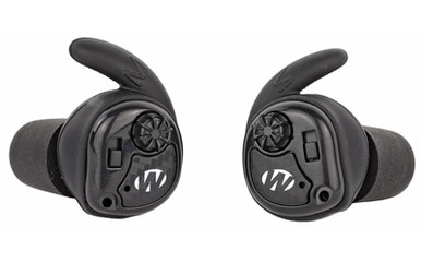 Walker's GWPSLCR Silencer Electronic Ear Buds Polymer 25 dB In The Ear Matte Black with Carbon Fiber Accents Adult