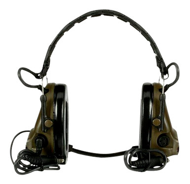 Peltor MT20H682FB09CY ComTac V Hearing Defender Headset 23 dB Over the Head Coyote Cups w/Black Headband
