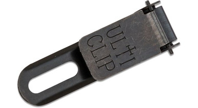 UltiClip Slim 2.2 Steel Knife Pocket Clip Black - SLIM-2.2