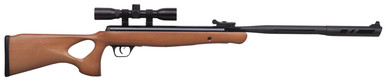 Crosman CVH22RDNS Valiant Nitrogen Piston 22 Pellet Black Hardwood Fixed Stock CenterPoint 4x32mm