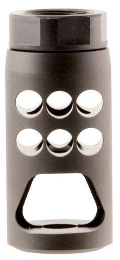 Ruger 90590 Hybrid Muzzle Brake Black Matte Steel with 5/8"-24 tpi Threads, 2.20" OAL & 1" Diameter for 7.62x51mm NATO Ruger Precision