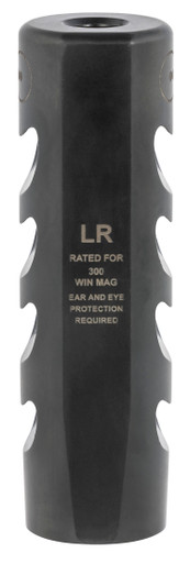 Ultradyne UD11190 Apollo LR Compensator Black Nitride 416R Stainless Steel with 5/8"-24 tpi Threads, 3.50" OAL & 1.04" Diameter for 300 Win Mag AR-Platform