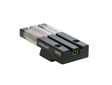MEPROLIGHT FT BULLSEYE™ REAR SIGHT Innovative Fiber-Tritium Optical Pistol Sight ML-63125 For VP9, HK45, HK45C, P30, SFP9 (Non OR Models)
