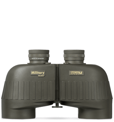 Steiner 2663 M1050 Laser Protection Filter 10x50mm SUMR Military Ranging Reticle Floating Prism Green Rubber Armor