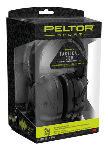 Peltor TAC300OTH Sport Tactical 300 24 dB Over the Head Black