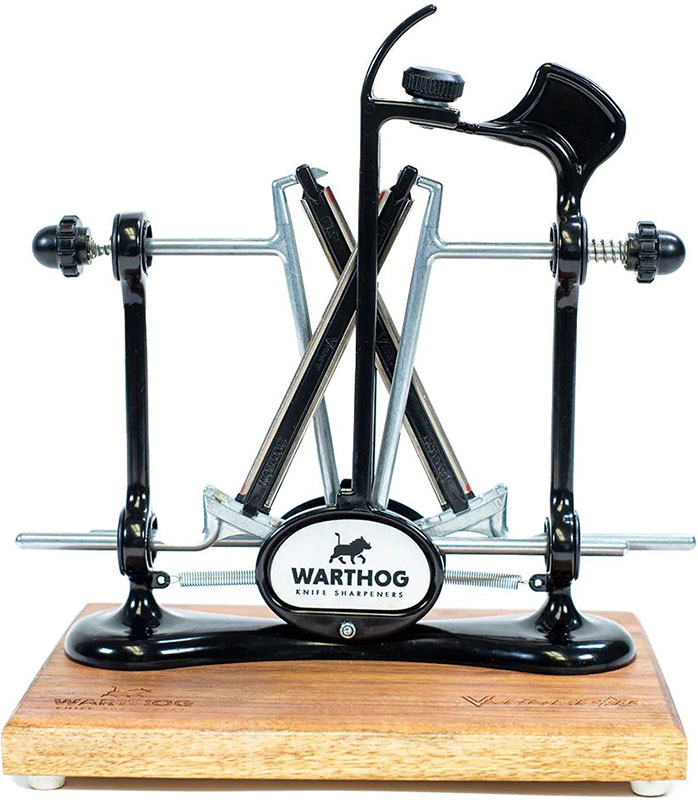 Warthog V-Sharp A4 Elite Knife Sharpener w/Blackwood Base, Black (EA4BK)