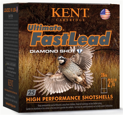 KENT CARTRIDGE ULTIMATE FASTLEAD 28GA 7/8OZ #7.5 25/10 K28UFL2475