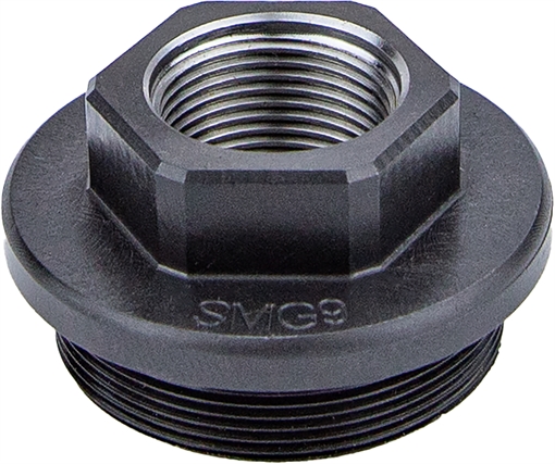 Kgm Suppressors SMG9 Direct Thread Adapter Black Nitride Steel M13.5x1 LH Threads A-SMG9-DTA-S-4