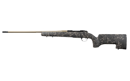 Kimber America Moutain Ascent Mojave, Bolt Action Rifle, 6.5 Creedmoor, 22" Threaded Barrel, 7/16x28 Thread Pitch with 5/8x24 Adapter, Muzzle Brake, Camo H-S Precision Stock, KimPro II Finish, Black Receiver, Tan Barrel, 4 Rounds 3000918